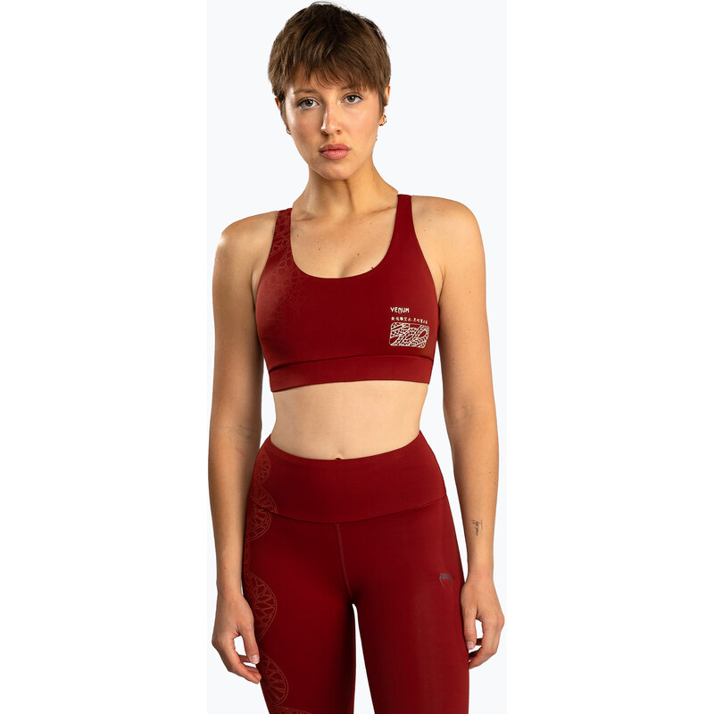 Sportovní podprsenka Venum Serpenti burgundy/ivory