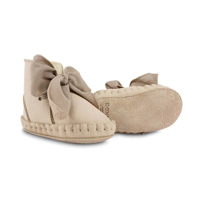 Donsje Kojenecké kožené boty Donsje Pina Organza Booties