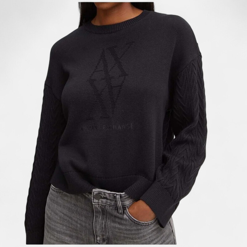 Dámský černý svetr Armani Exchange M56363 114631987