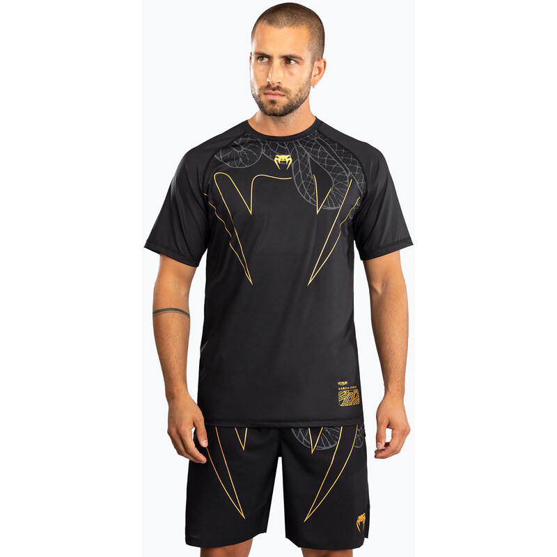 Pánské tréninkové tričko Venum Serpenti Dry Tech black/silver