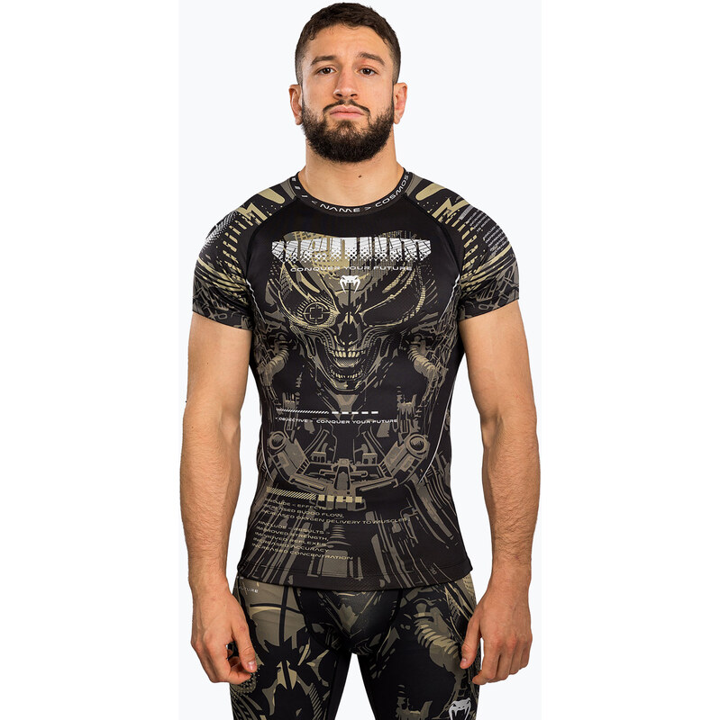 Pánský rashguard Venum Invander black/sand