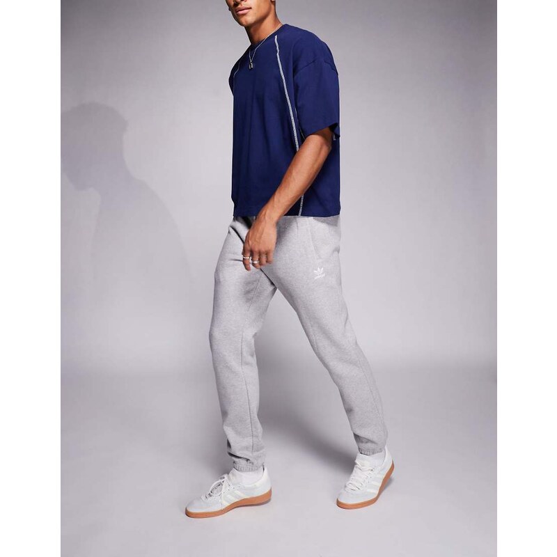 adidas Originals Trefoil Essentials joggers in grey