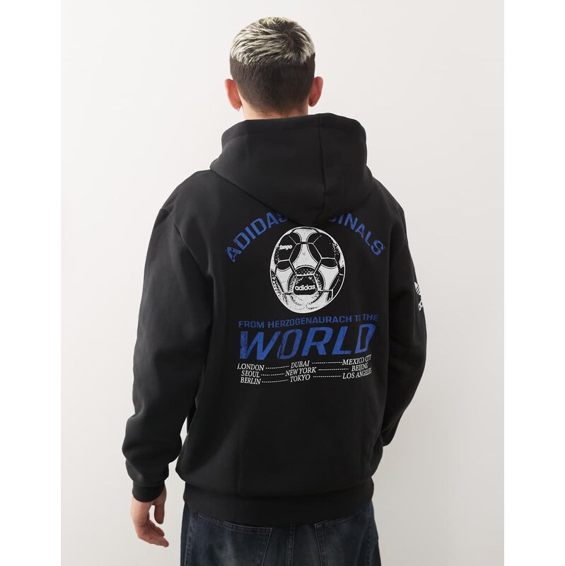 adidas Originals Sports Club hoodie in black