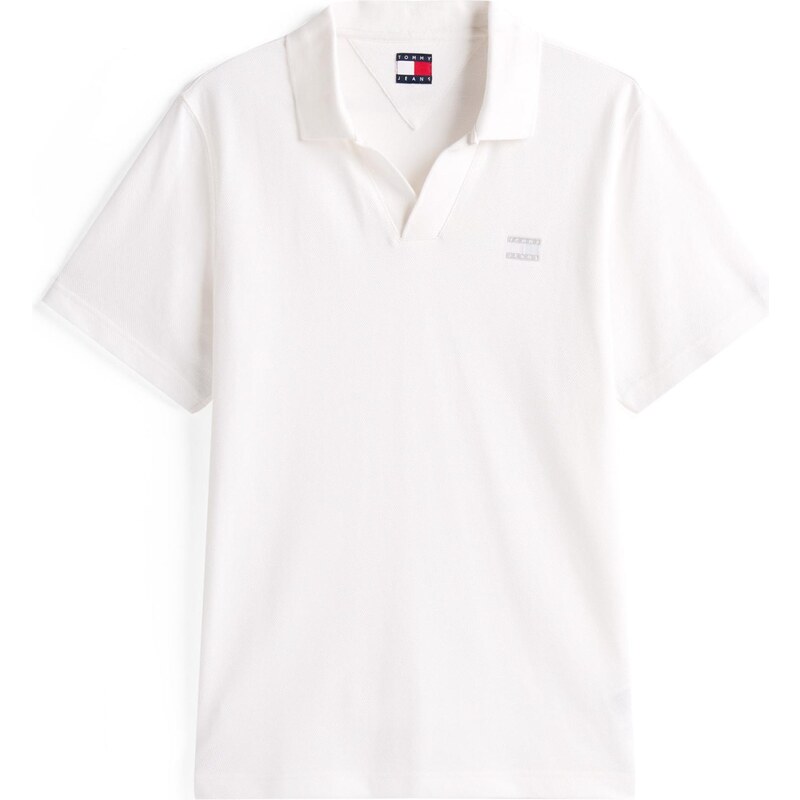 Tommy Jeans Tričko světle šedá / bílá