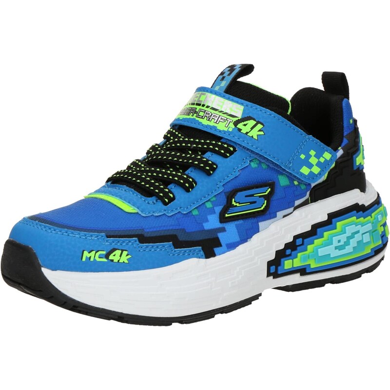 SKECHERS Tenisky MEGA-CRAFT 4K modrá / azurová / svítivě zelená