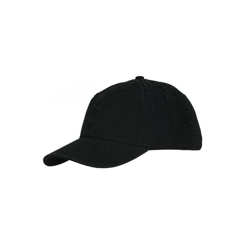 Stetson Rector - černá bavlněná baseballová čepice