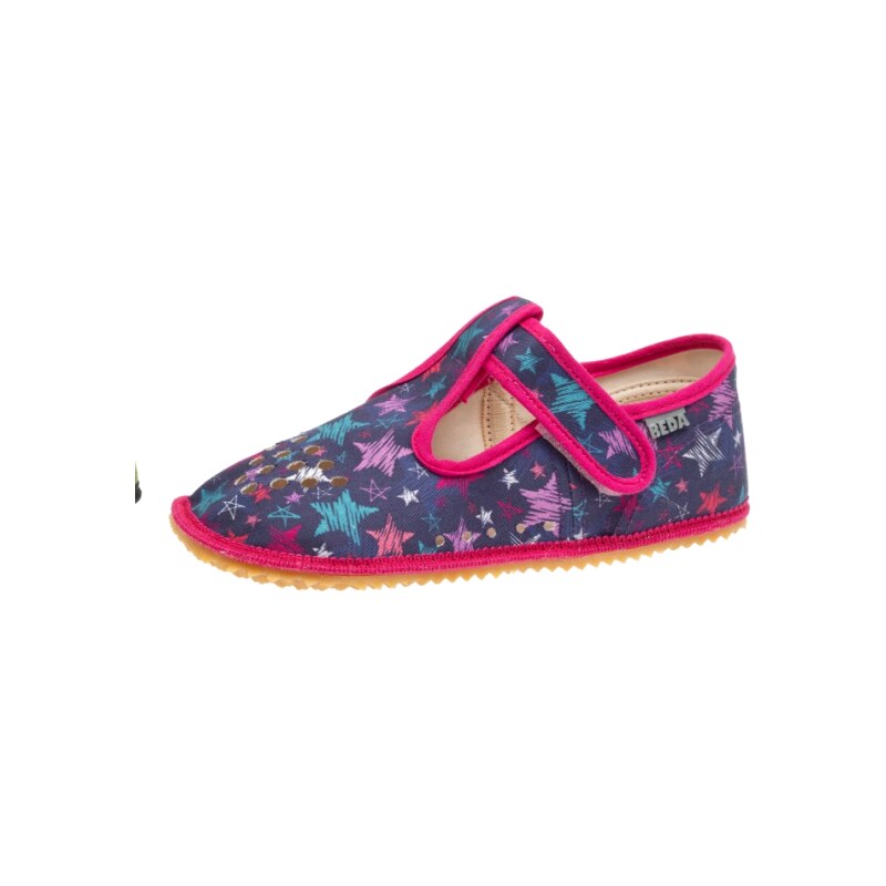 Dětské barefootové přezuvky BEDA BF 060010/W/PF/OP Stars,