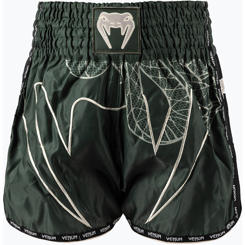 Pánské tréninkové šortky Venum Serpenti Muay Thai khaki/bronze