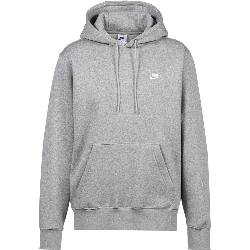 Nike Sportswear Mikina Club světle šedá / bílá
