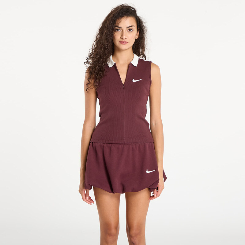 Tílko Nike W Fitted Tank Burgundy Crush/ Sail L 108259396