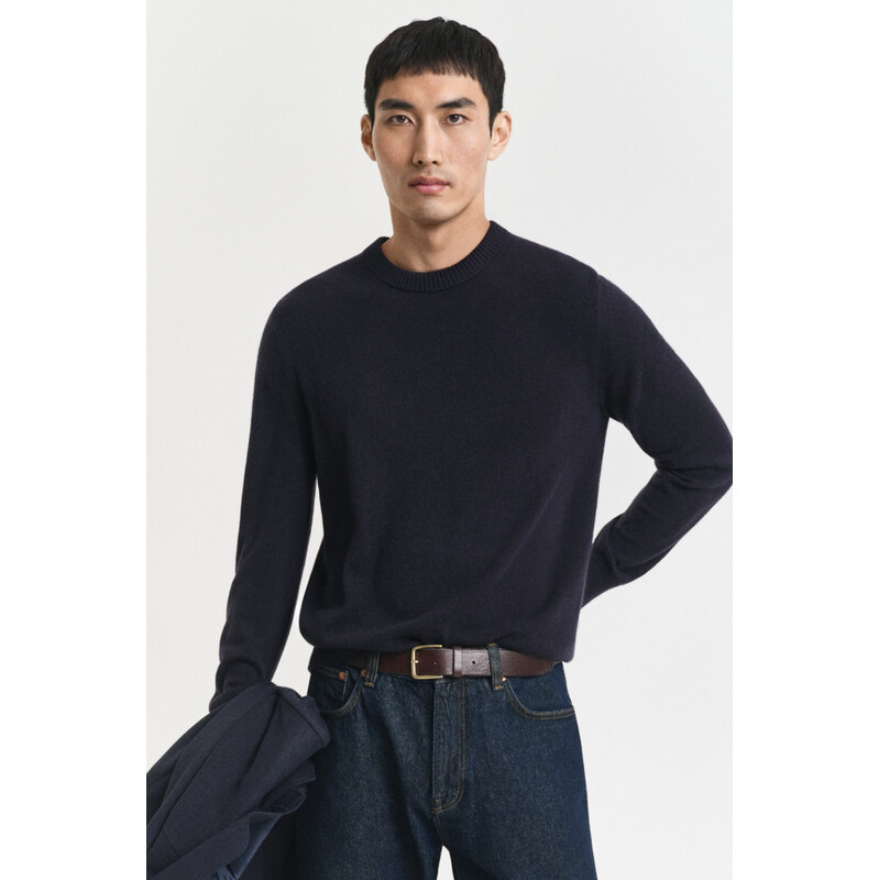 SVETR GANT CASHMERE C-NECK EVENING BLUE