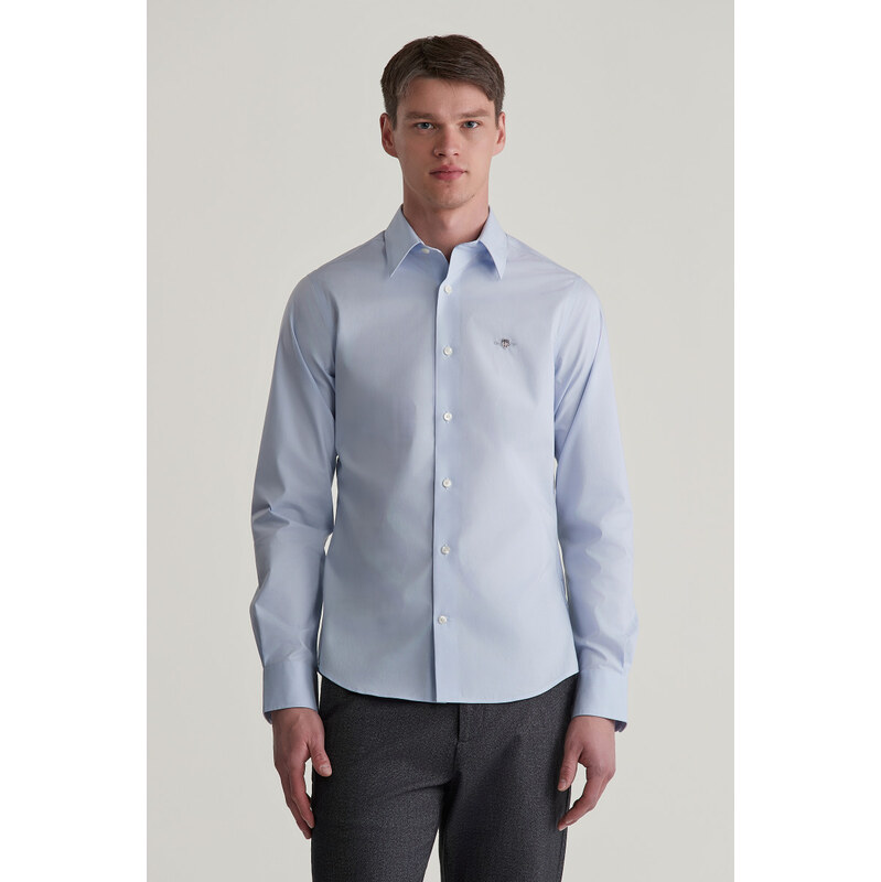 KOŠILE GANT SLIM STRETCH POPLIN SHIRT LIGHT BLUE