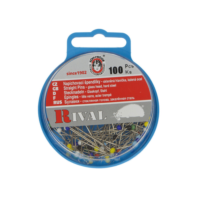 Bellatex Špendlík napichovací 31x0,6 mm mix barev