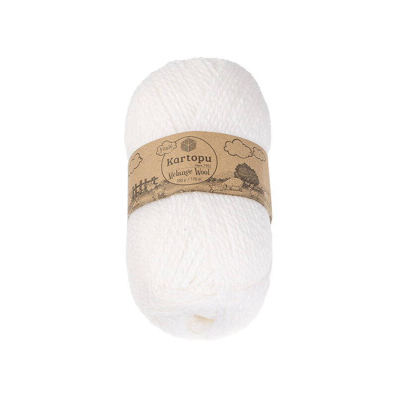 Bellatex Příze MELANGE WOOL 100g / 170 m bílá 108265876