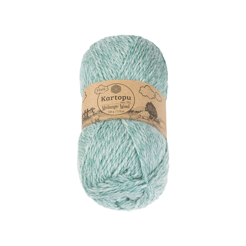 Bellatex Příze MELANGE WOOL 100g / 170 m Zelená 110697291