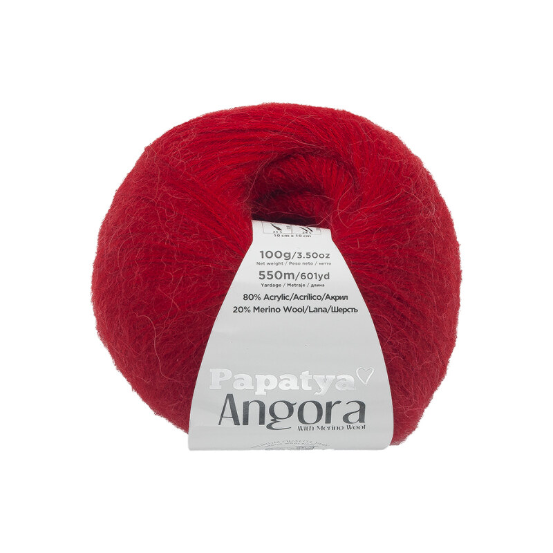 Bellatex Příze ANGORA MERINO 100g / 550 m červená 108266366