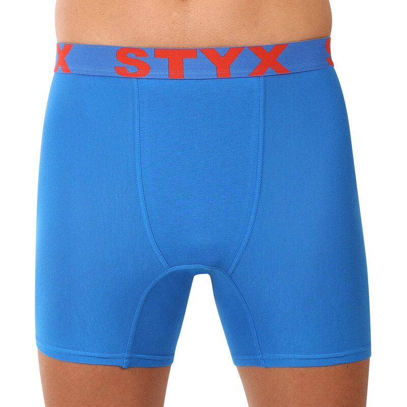 Pánské boxerky Styx long sportovní guma modré (UN1167)