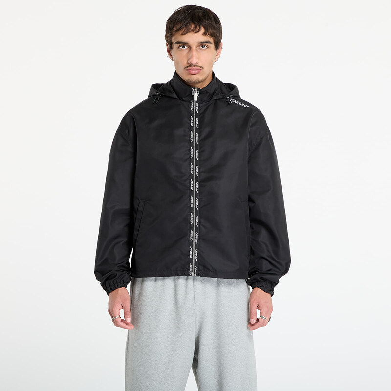 Větrovka Off-White Bookish Nylon Windbreaker Black/ White L