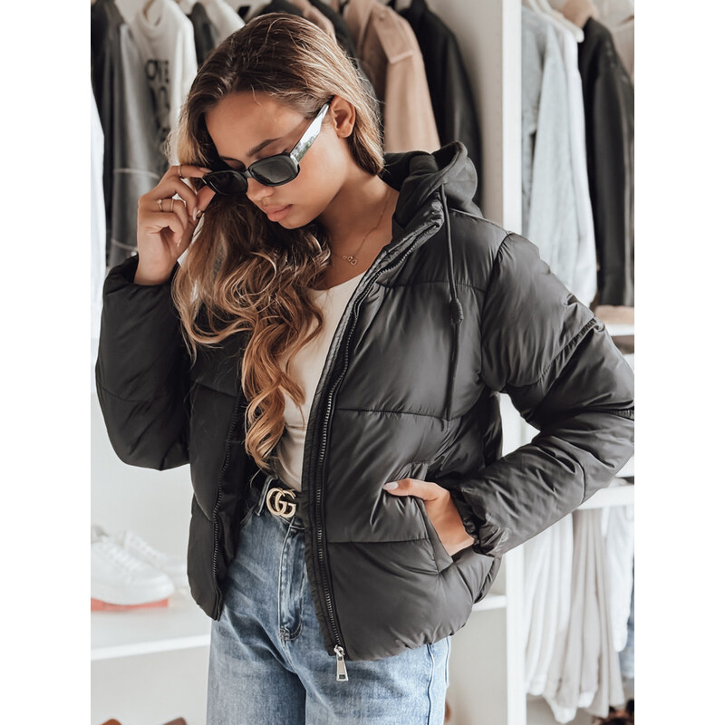 DStreet Dámská zimní puffer bunda s kapucí