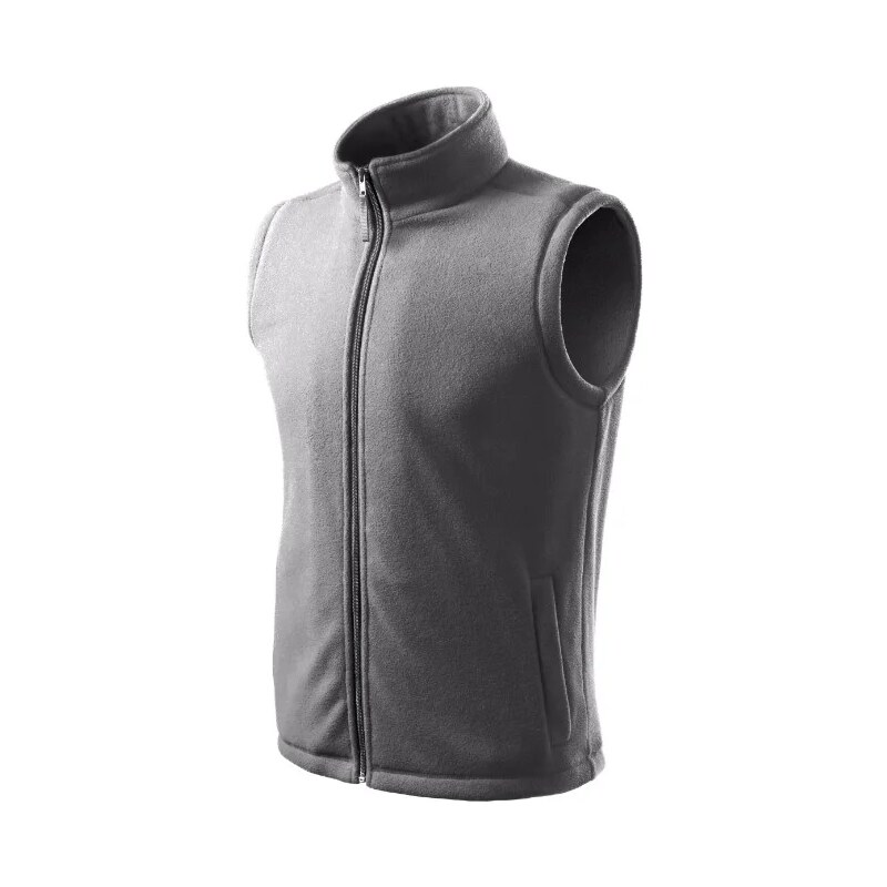 MALFINI, a.s. Next fleece vesta unisex ocelově šedá