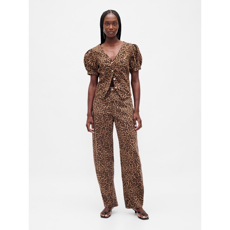 GAP Jeans Barrel High Rise - dámské