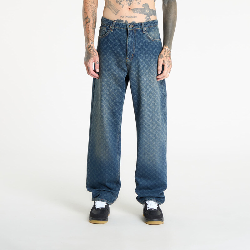 Džíny Daily Paper Amba Monogram Jeans Sand Blue XS