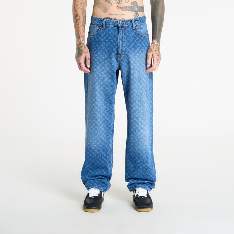 Džíny Daily Paper Amba Monogram Jeans New Mid Blue M