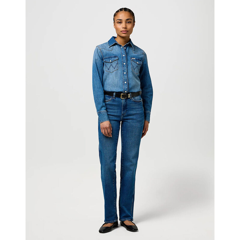Džíny WRANGLER STRAIGHT COWBOY CREST 112371166 108286933