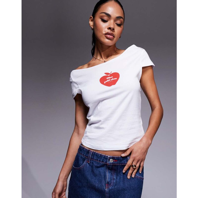 Abrand Jeans little miss t-shirt in white