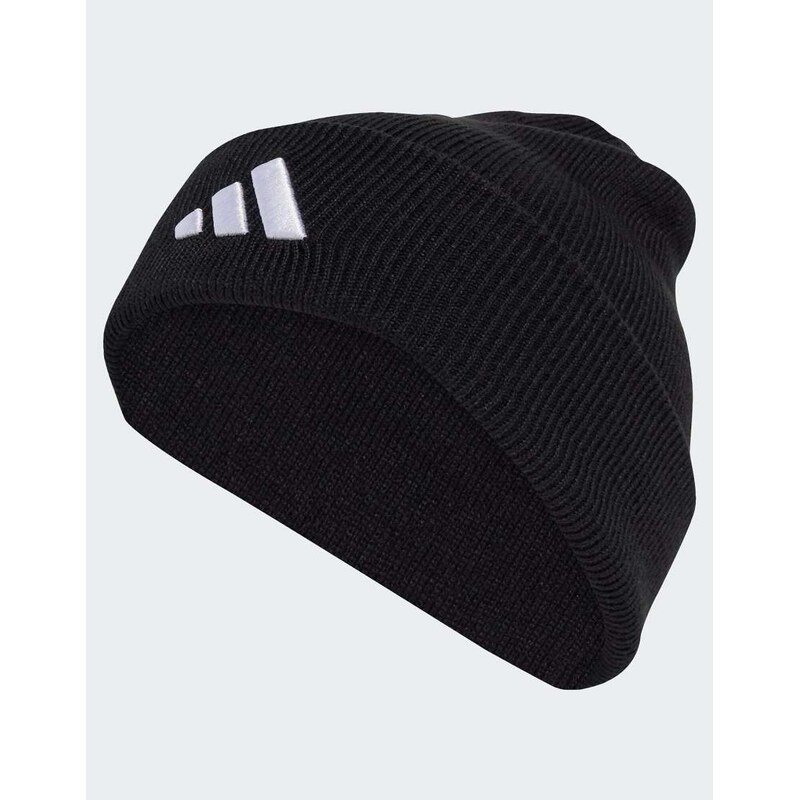 adidas performance New logo beanie cuff in black / white