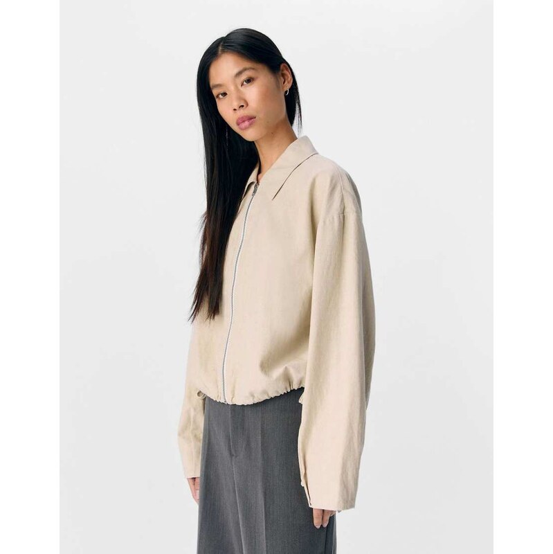 Object Bomber jacket in humus-Neutral 115504304