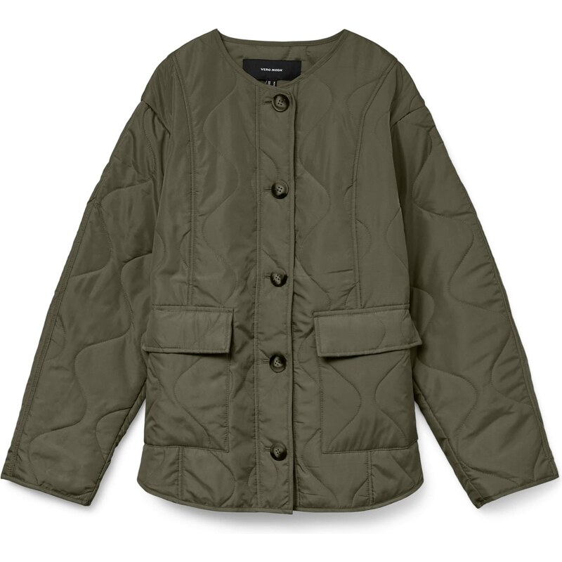 VERO MODA Přechodná bunda VMMILLIE khaki