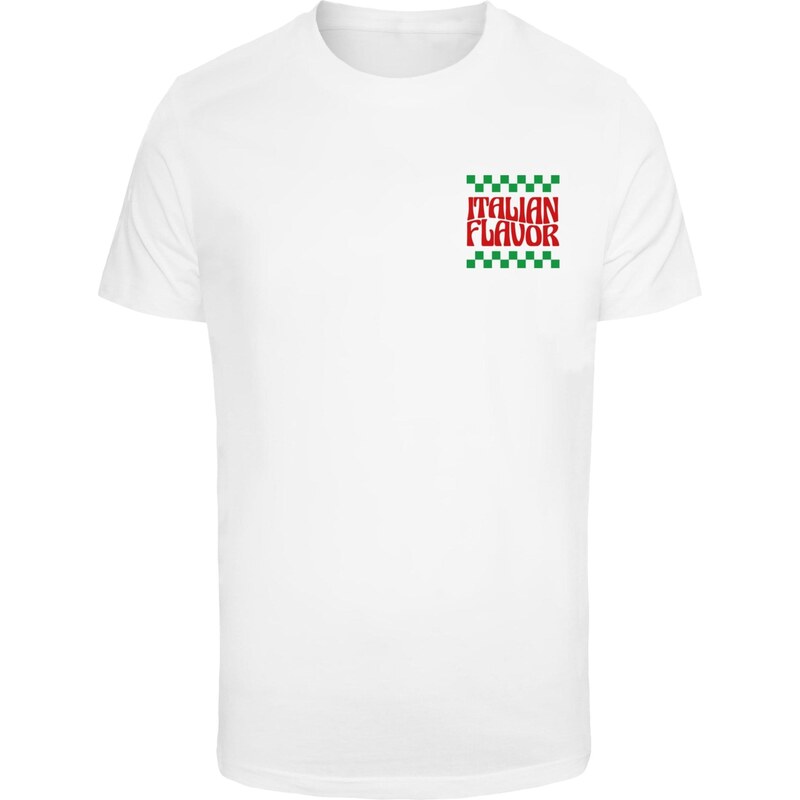 Mister Tee Tričko Flavor Italiano zelená / červená / bílá