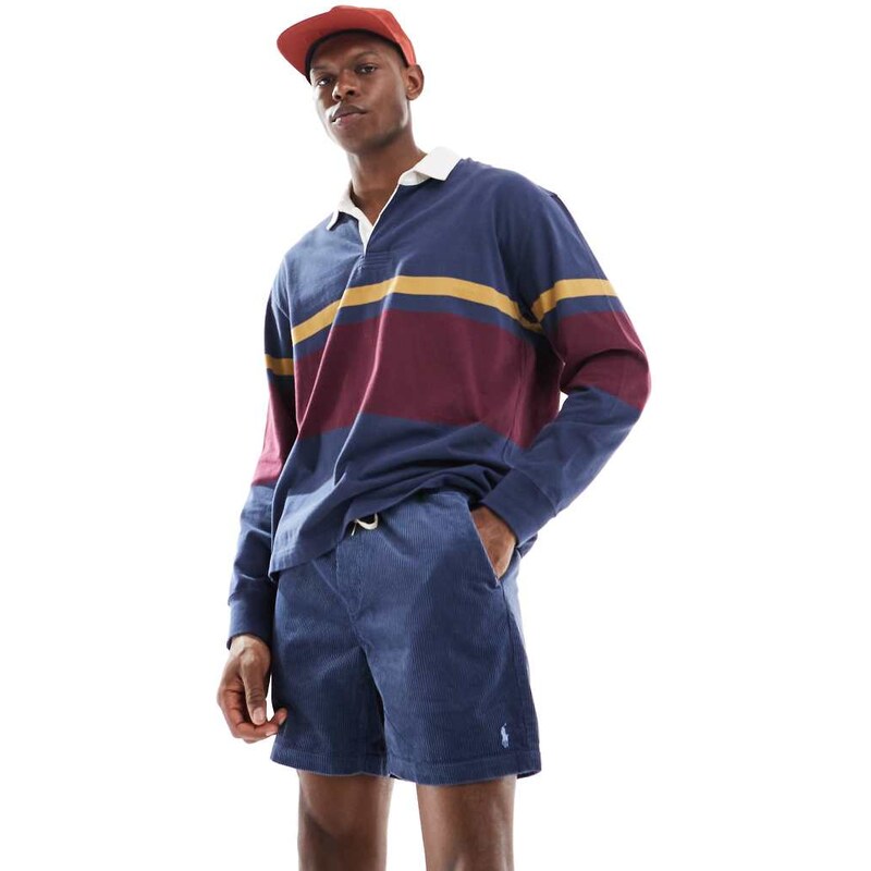 Polo Ralph Lauren Prepster icon logo cord shorts in navy