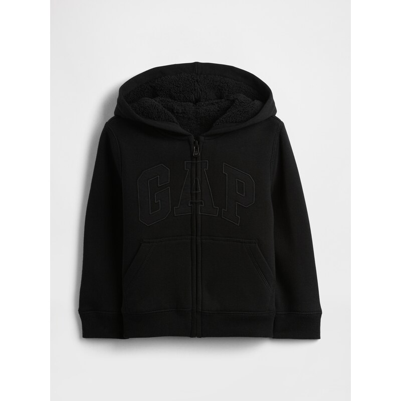 GAP Baby zateplená mMikina Logo Sherpa - Kluci