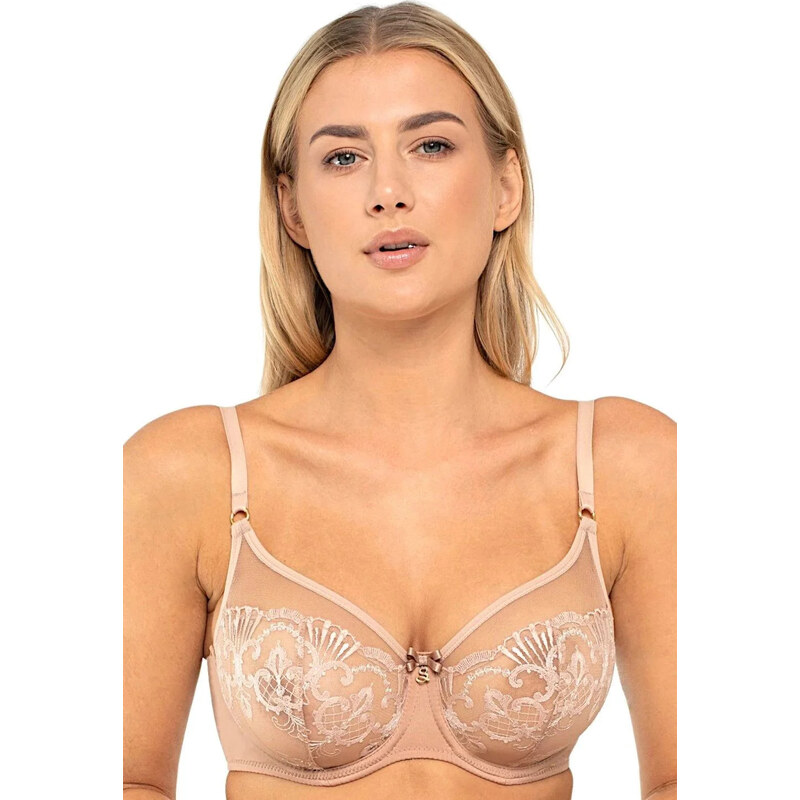 Dámská podprsenka Perla A143 cappucino - Samanta 108296007