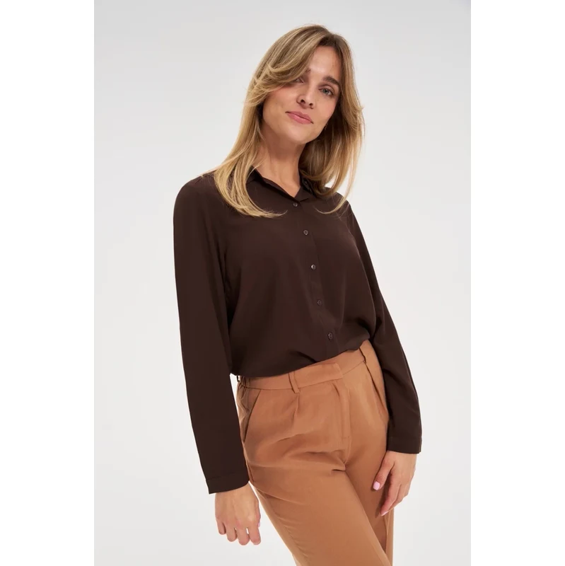 Marisse WOMENS SHIRT Z-KO-4822 BROWN