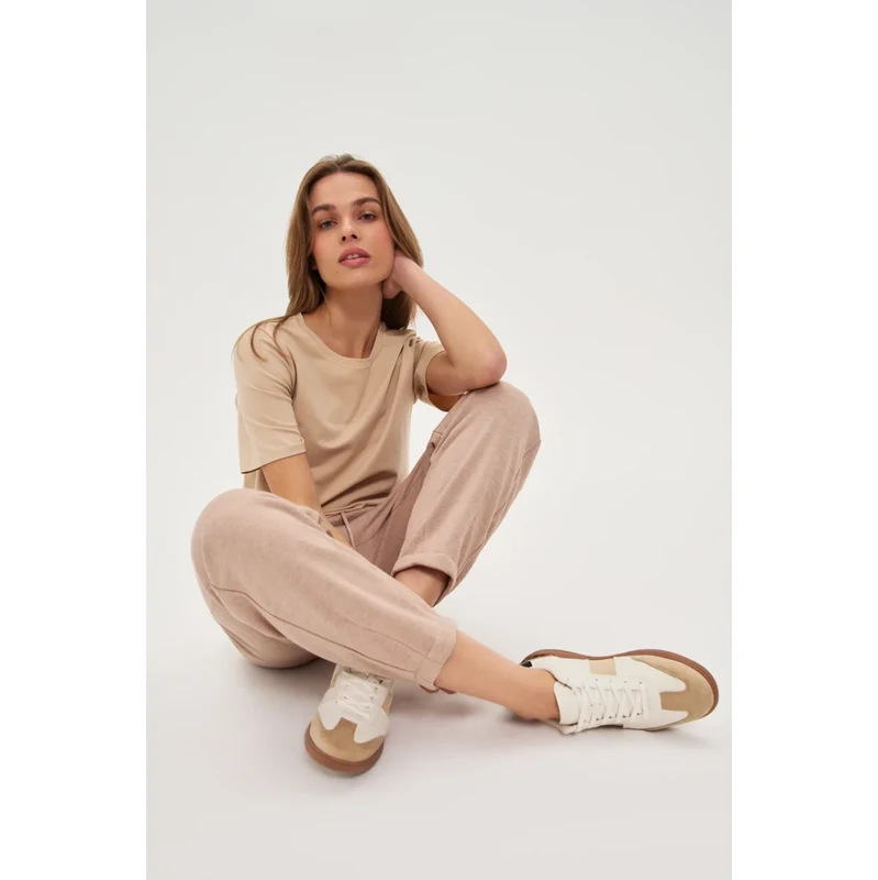 Marisse WOMENS JOGGING PANTS Z-DR-4800 L.BROWN MEL