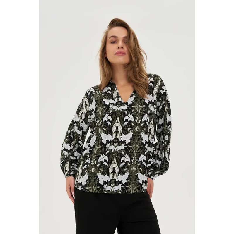 Marisse WOMENS SHIRT Z-KO-4816 D.OLIVE