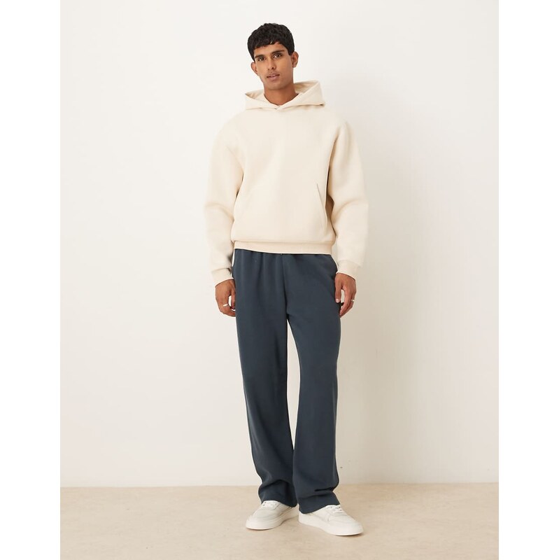 Abercrombie & Fitch baggy essential open hem joggers in navy 110318816