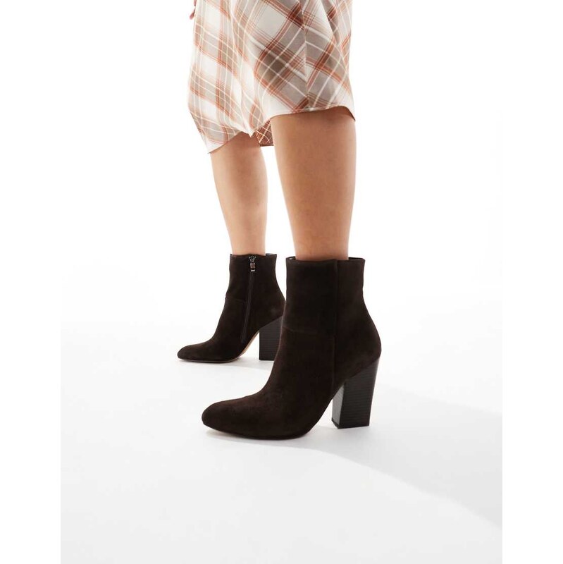 ALDO Karinaa heeled high ankle boots in brown suede