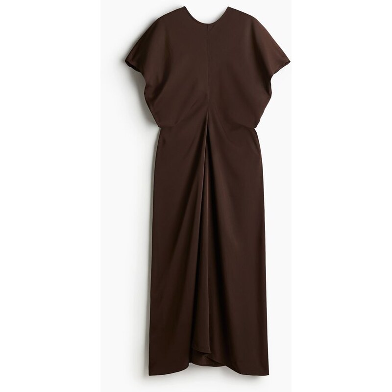 H&M - Šatys projmutým pasem - hnědá 108132987