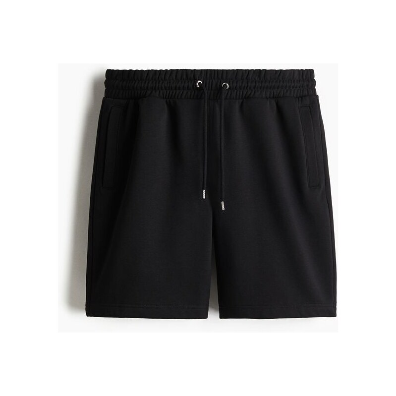 H&M - Teplákové šortky Regular Fit - Černá
