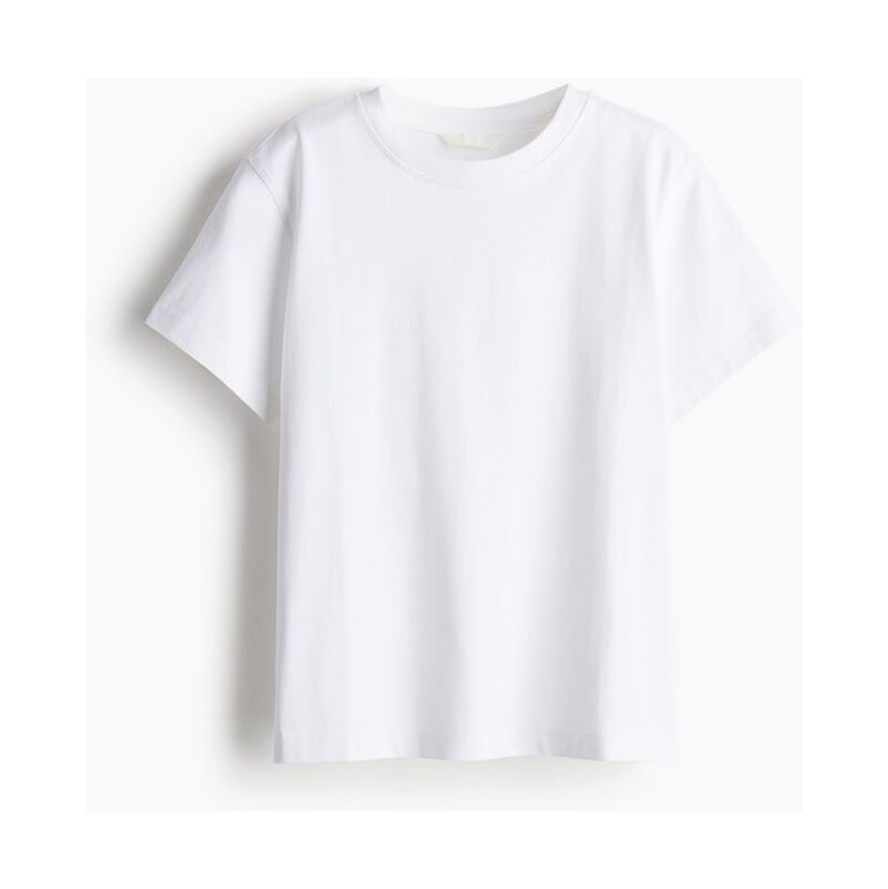 H&M - Oversized bavlněné tričko - bílá 108133216