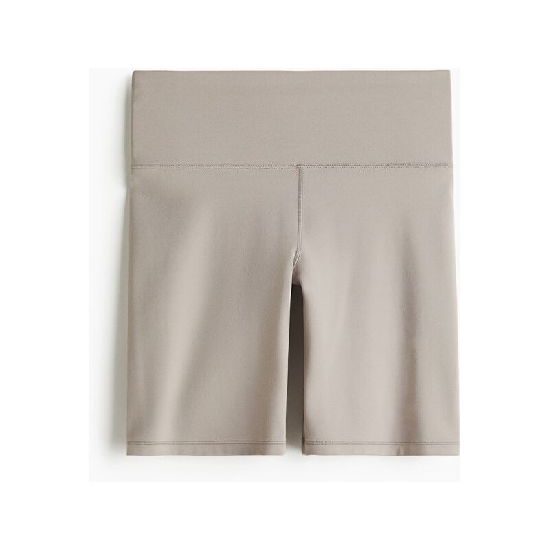 H&M - Sportovní cyklistické šortky SoftMove Lycra - Teplá Šedá