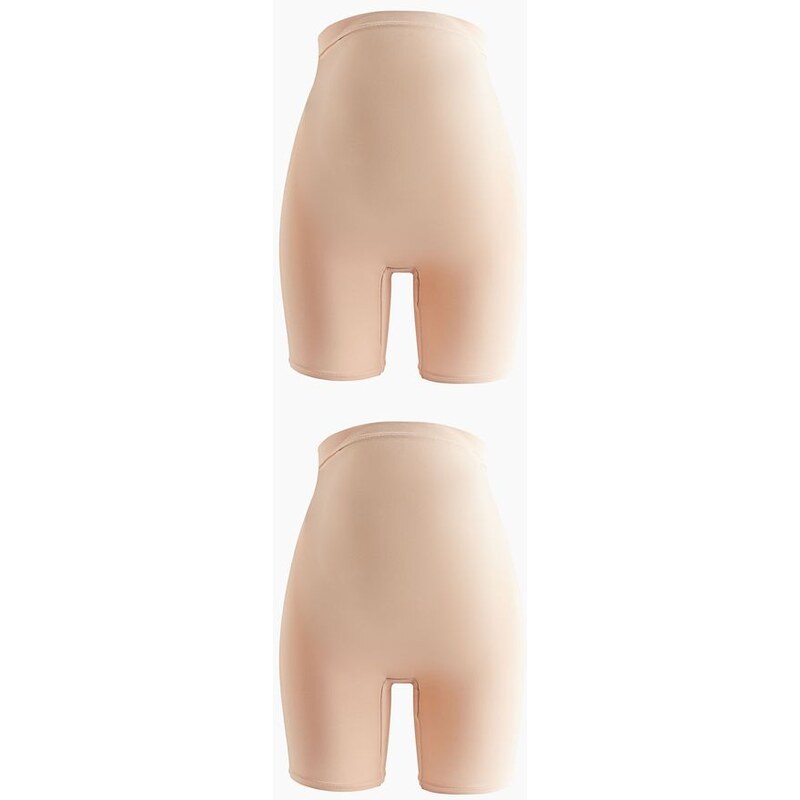 H&M - MAMA 2-pack Super Stretch Biker shorts - Béžová