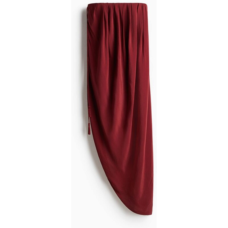 H&M - Řasené šaty bandeau - červená 108133553