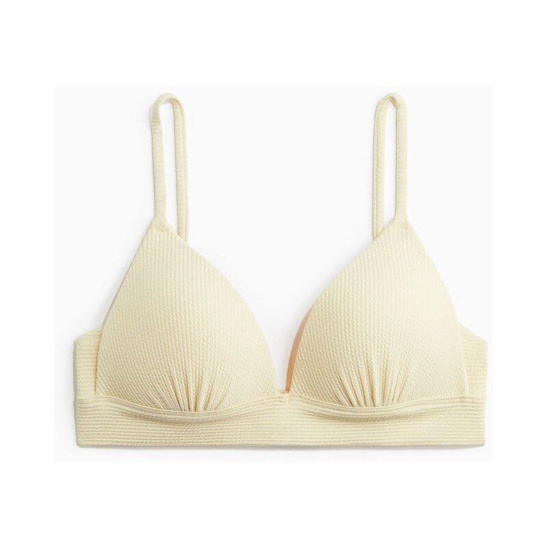 H&M - Bikinová podprsenka push-up - žlutá 108133550