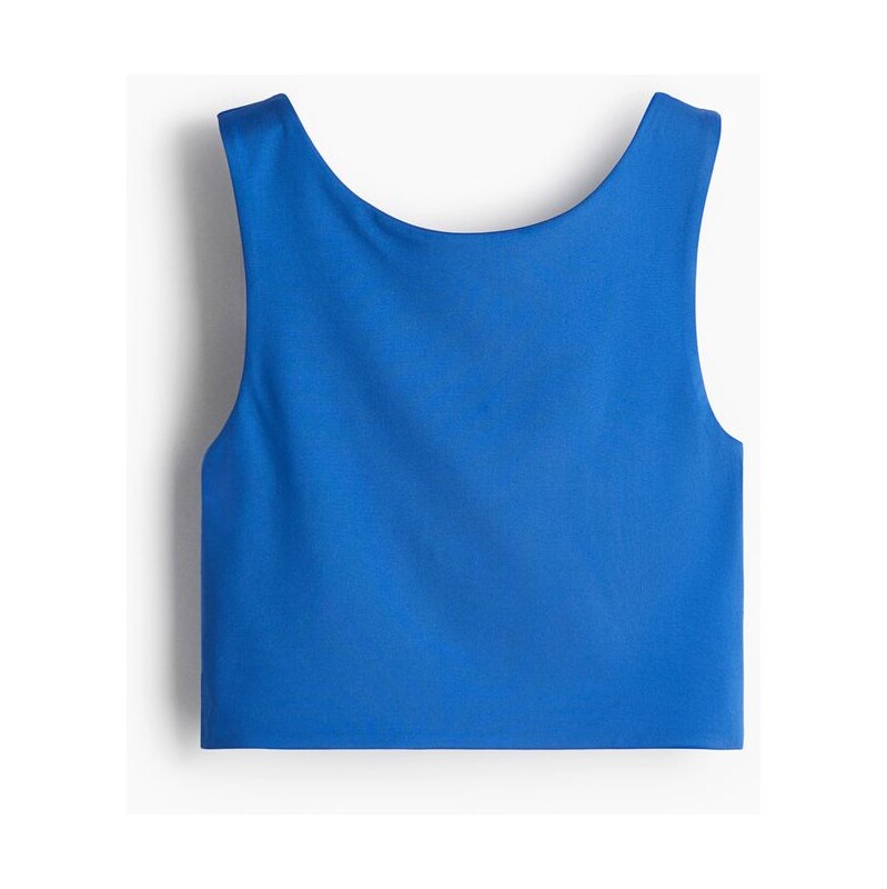 H&M - Croptop bez rukávů - Modrá