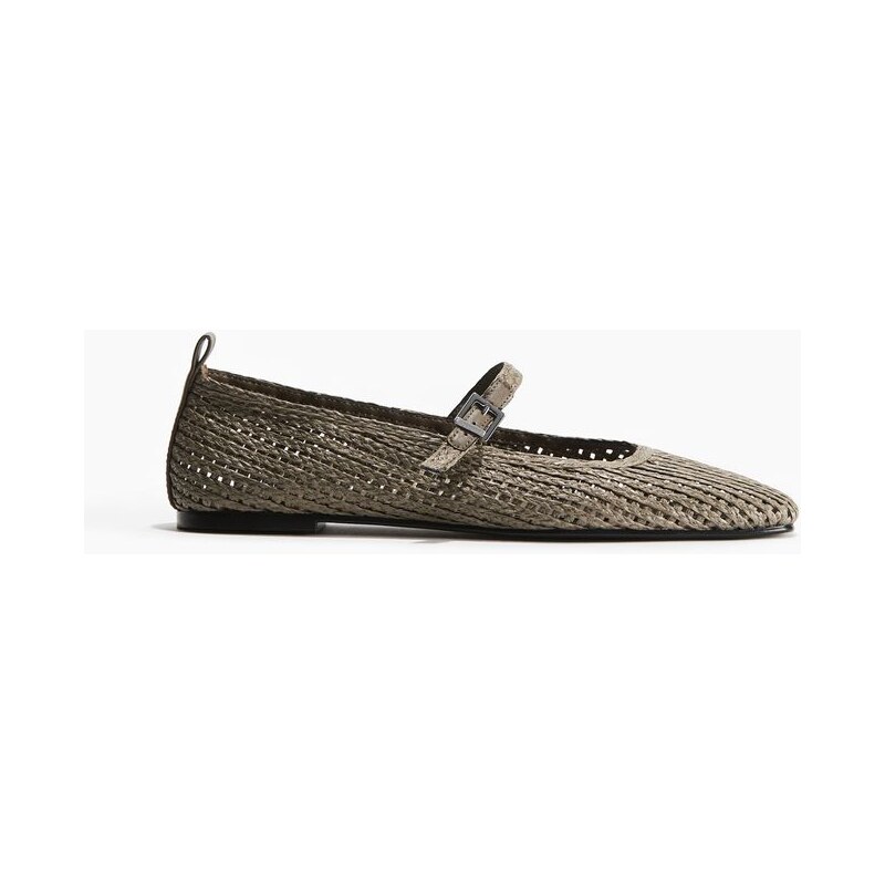 H&M - Slaměné balerínky Mary Jane - béžová 108134034